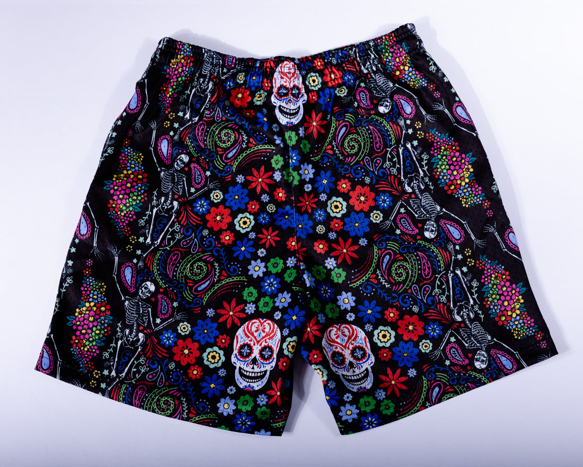 Day of the Dead Shorts - Black