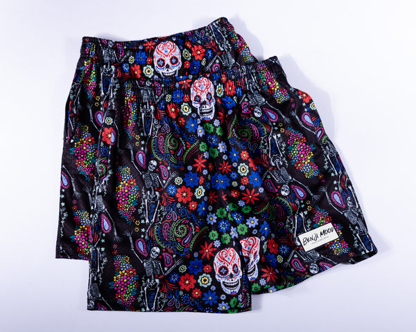 Day of the Dead Shorts - Black