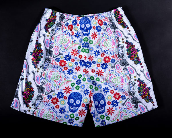 Day of the Dead Shorts - White
